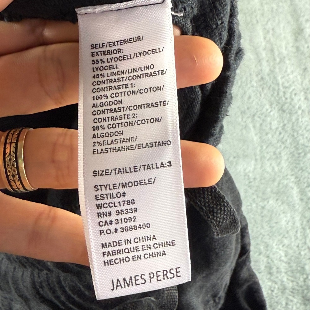 Standard‎ James Perse Jogger Pants Charcoal Gray Women's Size 3 Large - Picture 6 of 9
